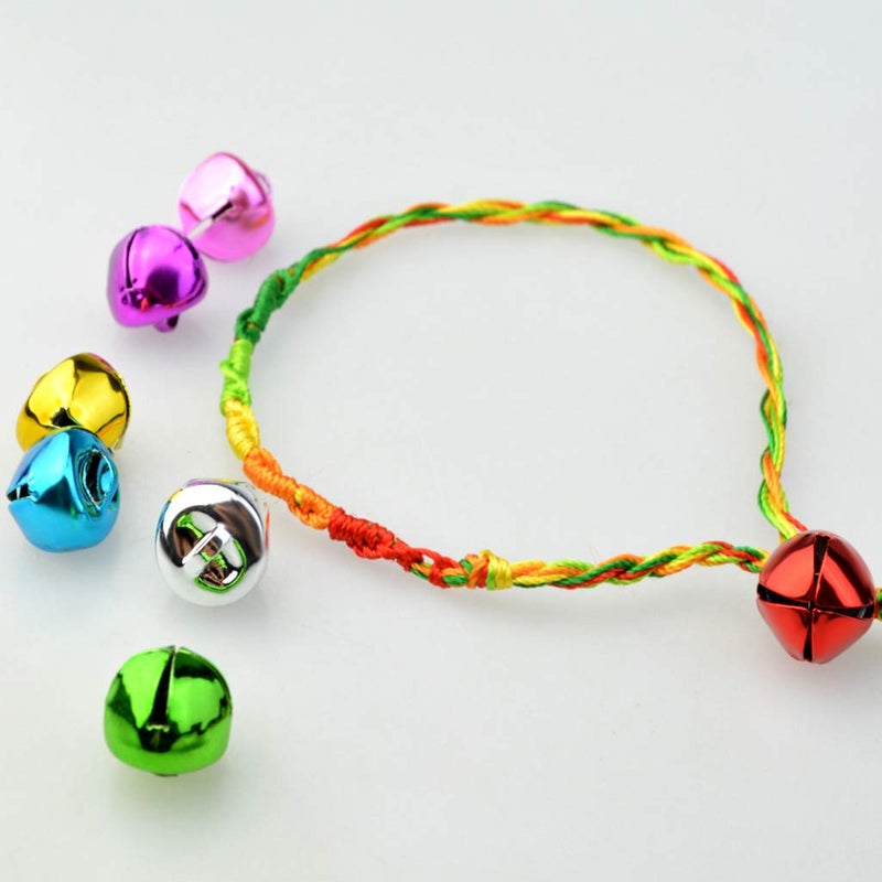 Marrywindix 400pcs Jingle Bells, Marrywindix 1/2 Inch Craft Bells Bulk DIY Bells for Christmas, Party, Festival Decoration and Home Decoration - Image 5